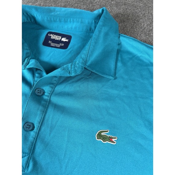 Lacoste Other - Lacoste Sport Ultra Dry Polo Shirt Mens 2XL Multicolor Golf Performance Shirt